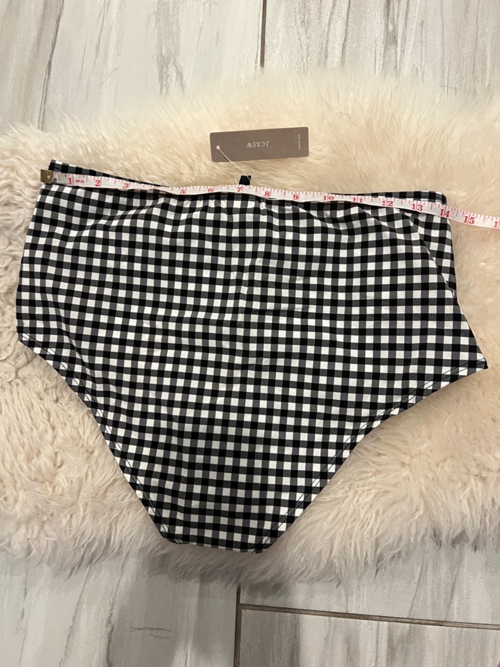 NWT J Crew 34C Gingham Check Bikini Set - Picture 9 of 10